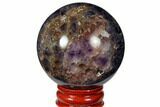 Polished Chevron Amethyst Sphere #124491-1
